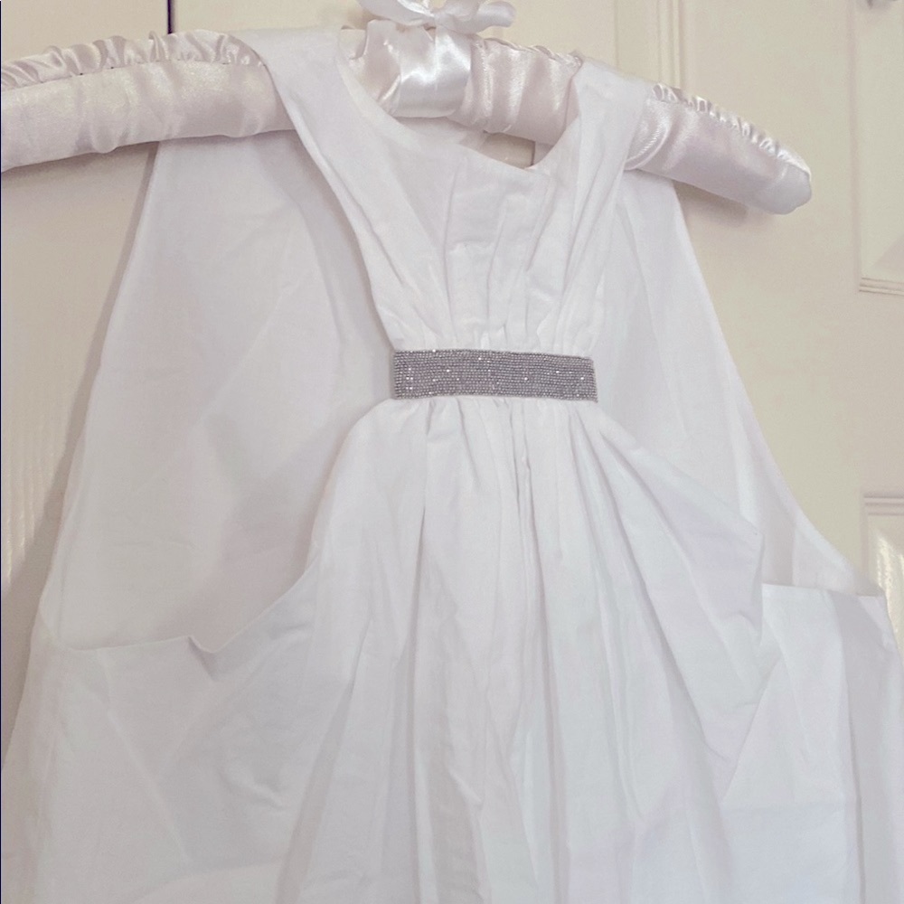 Fabiana Filippi Elegant White Halter Tunic length with Silver Accent size 10-12 - Picture 5 of 13